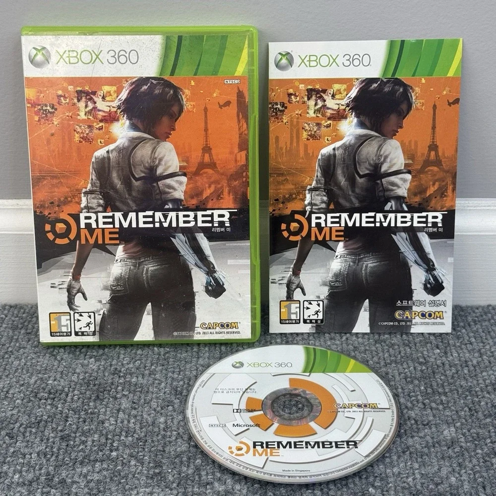 Remember Me (Microsoft Xbox 360) Korean, Asia) (NTSC-J) CIB Complete‎ w/Manual
